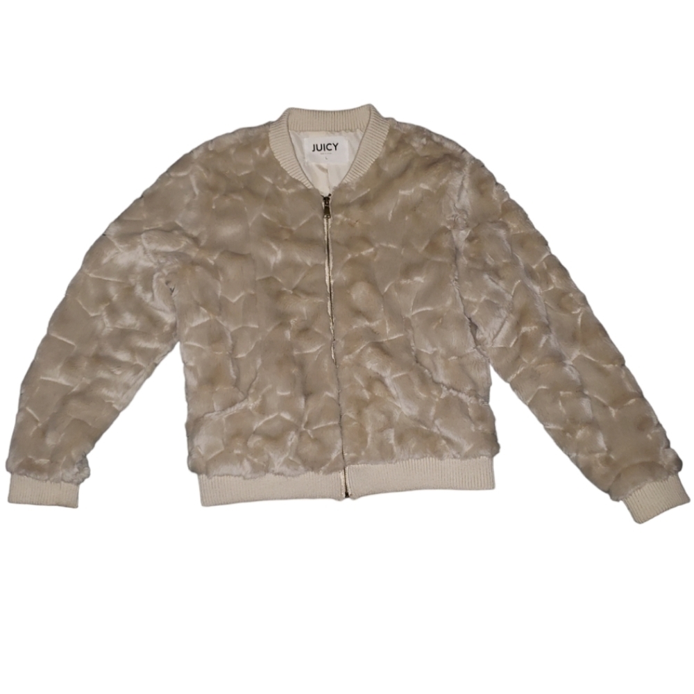 Juicy Couture Faux Fur Jacket Size L